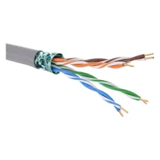 Витая пара F/UTP 4 пары CAT 5E нг(А)-LSLTx серый катушка 305м