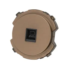 Розетка компьютерная RJ45 бронза  Байкал TDM