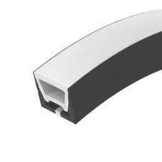 Профиль силиконовый WPH-FLEX-1616-TOP-S11-5m BLACK (Силикон)