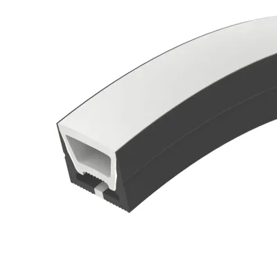 Профиль силиконовый WPH-FLEX-1616-TOP-S11-5m BLACK (Силикон)