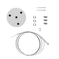 Коплект для подвесного монтажа для светильников LED Geometria белый SPO-AC-MOUNTKIT-3W
