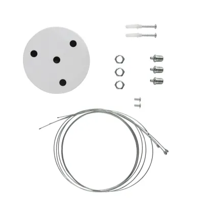 Коплект для подвесного монтажа для светильников LED Geometria белый SPO-AC-MOUNTKIT-3W