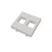 Адаптер Mosaic 45х45 мм для модуля Keystone, 2 порта, белый