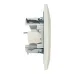 Валенсия розетка RJ-45+RJ11 2-местная белая EKF