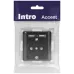Розетка Intro Accent 6-410-05 , P+E Schuko со шторками, 16А-250В + 2хUSB, IP20, СУ, антрацит