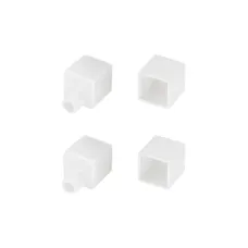 Заглушка WPH-FLEX-1212-TOP WHITE с отверстием (пластик)