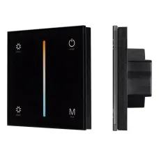 Панель SMART-P21-MIX-G-IN Black 12-24V, 4x3A, Sens, 2.4G IP20 пластик, 5 лет