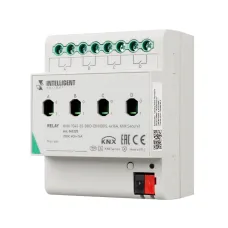 041225 Модуль релейный IP20, BUS, 4x16 А, KNX Secure, INTELLIGENT ARLIGHT KNX-7043-82-DRO-DIN, пластик, 2 года