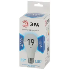 Лампочка светодиодная ЭРА STD LED A65-19W-840-E27 E27 / Е27 19Вт груша нейтральный белый свeт