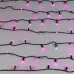 Гирлянда светодиодная декоративная ARD-STRING-CLASSIC-10000-BLACK-100LED-FLASH PINK 230V, 7W ARDCL, IP65