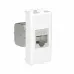 Avanti Компьютерная розетка RJ-45 без шторки      модульная кат.6A экранированная Белое облако 1    модуль