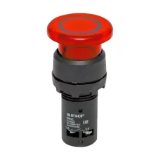 Кнопка SW2C-MD 'грибок' красная с подсветкой NO+NC EKF PROxima