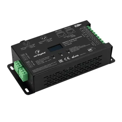 Декодер SMART-K55-DMX 12-24V, 5x6 A, XLR3 ARL, металл