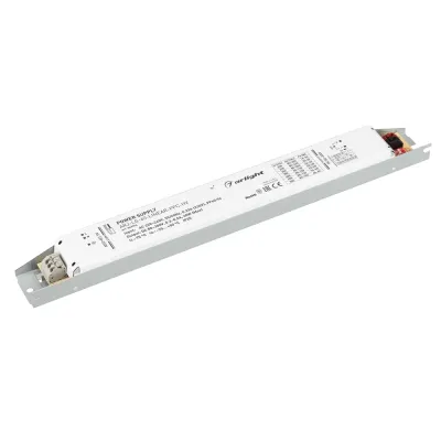 Блок питания ARJ-LG-60-LINEAR-PFC-HV (60W, 80-300V, 0.2-0.5A) (ARL, драйвер для светодиодов и светильников, IP20 металл, 5 лет)