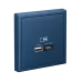 ARTGALLERY USB розетка A + тип-C 45Вт высокоскор.заряд. QC, PD, механизм, аквамарин
