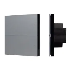Панель кнопочная 230V 2.4 G IARL IP20 пластик 5 лет SMART-DMX512-801-22-4G-4SC-DIM-IN Grey INTELLIGENT