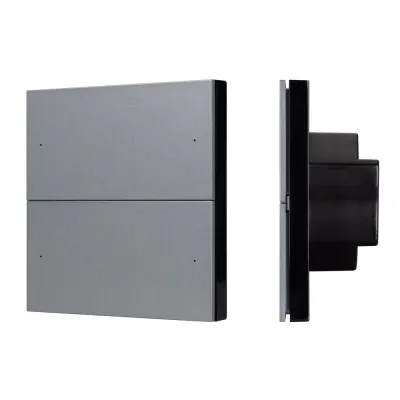 Панель кнопочная 230V 2.4 G IARL IP20 пластик 5 лет SMART-DMX512-801-22-4G-4SC-DIM-IN Grey INTELLIGENT