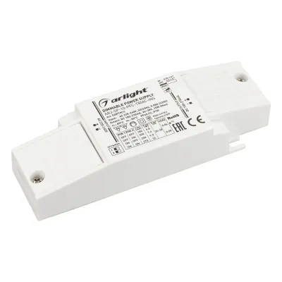 Блок питания ARJ-SP-10-PFC-TRIAC-INS (10W, 26-38V, 0.18-0.27A) ( IP20 Пластик, 5 лет)