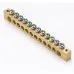 Шина '0' (8х12мм.) 125А 12 отверстий крепеж по краям латунь EKF PROxima Шина '0' (8х12мм.) 125А 12 отверстий крепеж по краям латунь EKF PROxima
