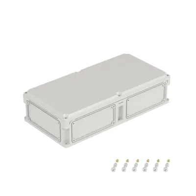 Корпус IP67,600х300х146 (выс.крышки 21),стнк.выбв.флнц.,непрозр.крыш.