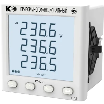 прибор многофункциональный PD194E-9K3T-11121-5А-500В-4…20мА-3.4-0,5
