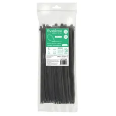 Стяжка кабельная MultiSet 370х4.8 Чёрная (100шт)