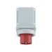 Вилка настенная IP67 125А 3P+E+N 400В