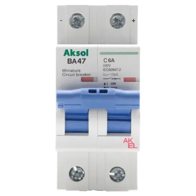 Выключатель автоматический ВА47-MCB-H-AKSOL-2P-C1.5-DC 2P/1.5A/С/500VDC/10кА