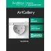 ARTGALLERY розетка с заземл. со шт. с крышк, 16А, IP44, механизм, белый