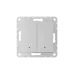 ATLASDESIGN SMART ВЫКЛЮЧАТЕЛЬ 2-клавишный с опциональной нейтралью., Zigbee, сх.1, L(N), 10А, мех., БЕЛЫЙ