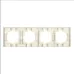Рамка четырехместная горизонтальная Афина слоновая кость (ivory)