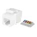 Keystone Jack 8P8C (RJ-45), UTP, Cat.5e. заделка без инструмента, белый