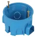 Коробка установочная ЭРА KUTS-68-45-blue синяя 68х45мм для твердых стен саморезы стыковочные узлы IP20