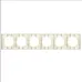 Рамка шестиместная горизонтальная Афина слоновая кость (ivory)