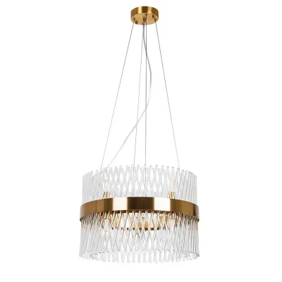 Подвесная люстра Arte Lamp ACAPULCO A1073LM-10PB G9 10*40Вт Металл Медный