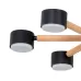 Потолочная люстра Arte Lamp TENDA A1624PL-6BK GX53 6*12Вт Металл||Дерево Чёрный||Бежевый