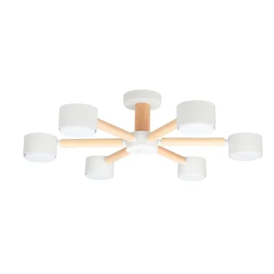Потолочная люстра Arte Lamp TENDA A1624PL-6WH GX53 6*12Вт Металл||Дерево Белый||Бежевый