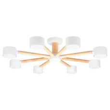 Потолочная люстра Arte Lamp TENDA A1624PL-8WH GX53 8*12Вт Металл||Дерево Белый||Бежевый