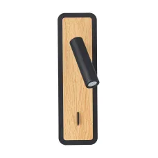 Бра WOOD LED 3Вт Металл Черный
