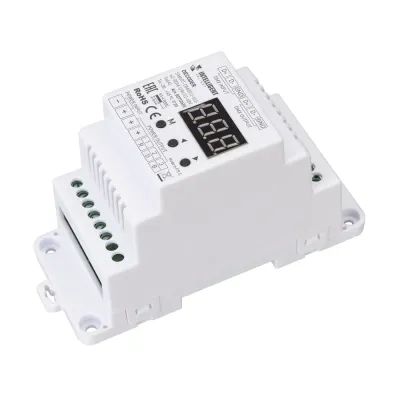 INTELLIGENT ARLIGHT Декодер SMART-DMX512-103-62-RDM-DIN (12-48V, 3x6A) (IARL, IP20, пластик, 5 лет)