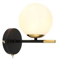 Бра ALCOR E14 1х40Вт Металл Чёрный