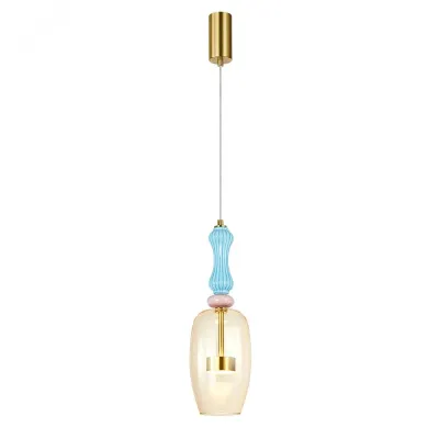 Светильник подвесной CORAL LED 8Вт Металл Латунь