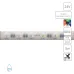 Светодиодная лента 24V 14,4W/m (на канал 3,6W/m) RGB+W 3000К 5м IP65 AQUA TAPE