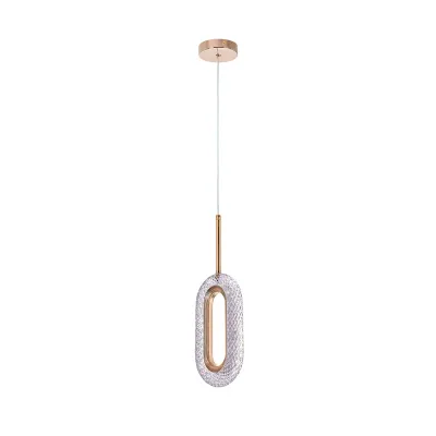 Светильник подвесной OVALE LED 8Вт Металл Золото