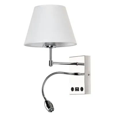 Бра ELBA E27 1х60Вт Металл Хром