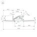 Профиль PDS-BEVEL-F-HIDE-2000, Алюминий