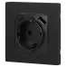 Розетка ЭРА Серия 12 12-4108-12 2P+E 16A-250В со шторками с USB type-A+C 5В-3А графит