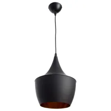 Светильник подвесной CAPPELLO E27 1х40Вт Металл Чёрный