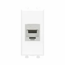 Avanti Компьютерная розетка RJ-45 без шторки      модульная кат.6A экранированная Белое облако 1    модуль