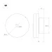 Светильник SP-MENTA-WALL-R165-12W Warm2700 BK, 130 deg, 230V, IP20, мрамор, 5 лет